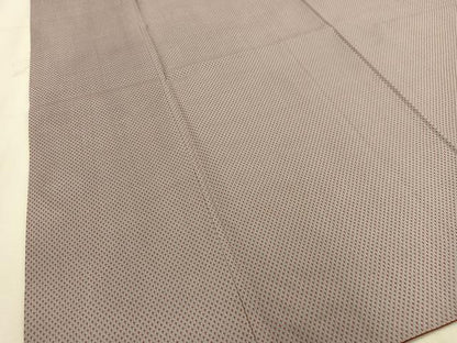 平和屋着物■お召　十字絣　正絹　逸品　AABB9243oa