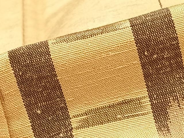 平和屋着物■上質な紬　幾何学文様　正絹　逸品　AABB9362mf