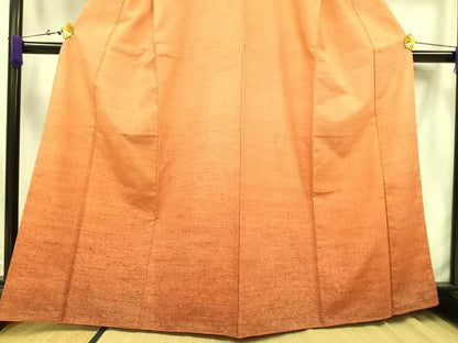 平和屋着物■上質な紬 霞文 暈し染め 正絹 逸品 AABB9427mf