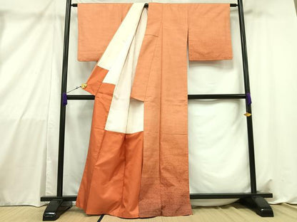 平和屋着物■上質な紬 霞文 暈し染め 正絹 逸品 AABB9427mf
