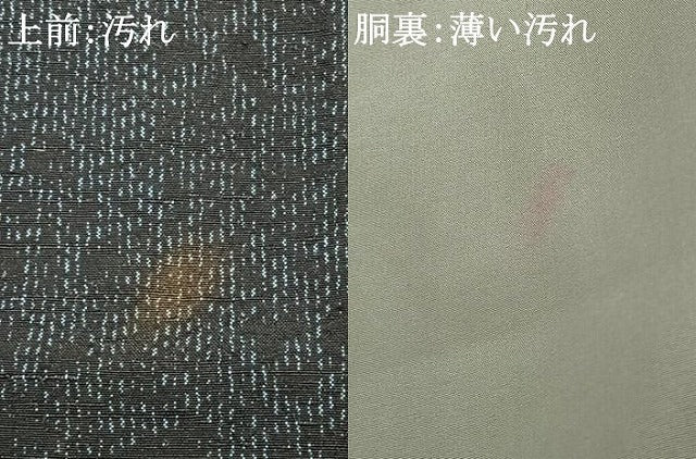平和屋着物■上質な紬　幾何学草花文　正絹　逸品　AABB9481mf