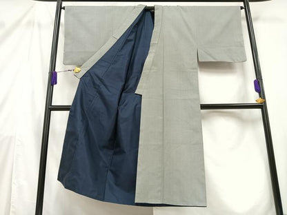 平和屋着物●男性　紬　亀甲文　正絹　逸品　AABB9499mf