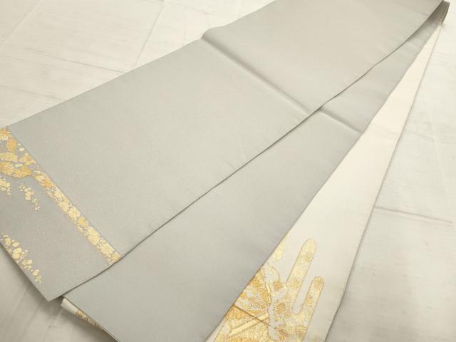 平和屋着物▼綴れ　太鼓柄袋帯　道長慶鳥文　金糸　正絹　逸品　AABB9951wj