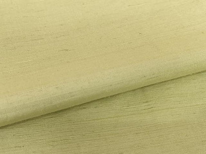 平和屋着物●上質な紬　色無地　根岸色　正絹　逸品　AABC0019zg