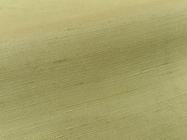 平和屋着物●上質な紬　色無地　根岸色　正絹　逸品　AABC0019zg
