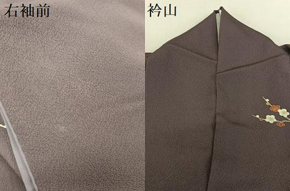平和屋着物●訪問着　友禅　駒刺繍　松竹梅飛鶴文　暈し染め　金彩　正絹　逸品　AABC0024zg