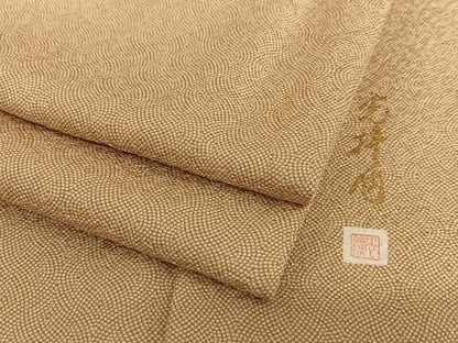 平和屋着物●伝統工芸師 服部光擴 江戸小紋 吉祥地紋 正絹 逸品 AABC0034zg