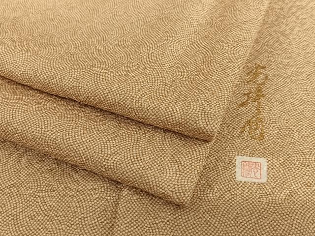 平和屋着物●伝統工芸師 服部光擴 江戸小紋 吉祥地紋 正絹 逸品 AABC0034zg