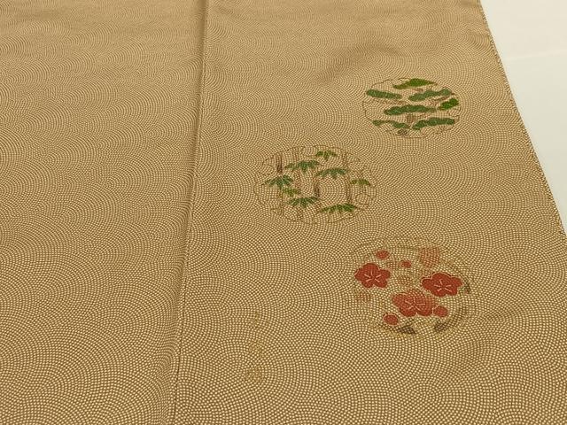 平和屋着物●伝統工芸師 服部光擴 江戸小紋 吉祥地紋 正絹 逸品 AABC0034zg