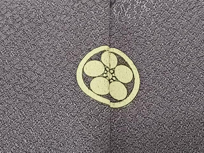 平和屋着物●上質な色無地　作家物　紫苑色　正絹　逸品　AABC0040zg