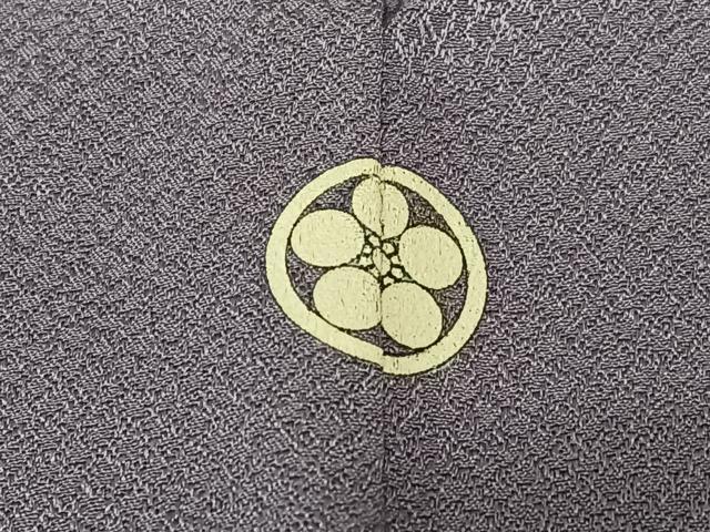 平和屋着物●上質な色無地　作家物　紫苑色　正絹　逸品　AABC0040zg