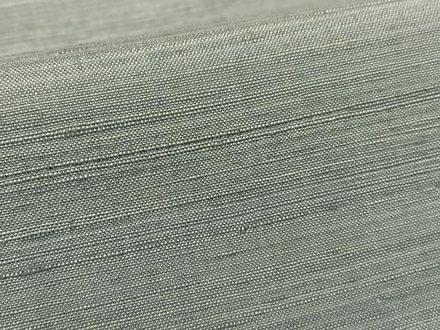平和屋着物●上質な紬　色無地　鉄御納戸色　正絹　逸品　AABC0044zg