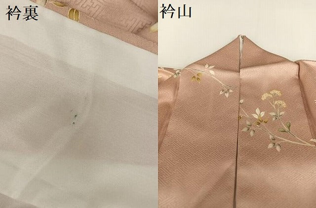 平和屋着物●訪問着 友禅 刺繍 枝垂れ花文 金彩 正絹 逸品 AABC0066zg