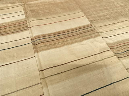 平和屋着物●京の名門　じゅらく謹製　訪問着　作家物　横段文　正絹　逸品　AABC0074zg