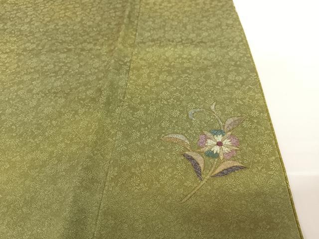 平和屋着物●訪問着　作家物　花鳥唐草文　暈し染め　金彩　正絹　逸品　AABC0077zg