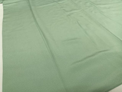 平和屋着物●上質な色無地　青磁色　正絹　逸品　AABC0090zg