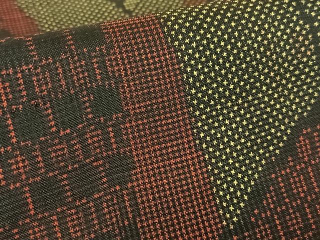 平和屋着物●本場大島紬　一元絣　幾何学文様　正絹　逸品　AABC0105zg