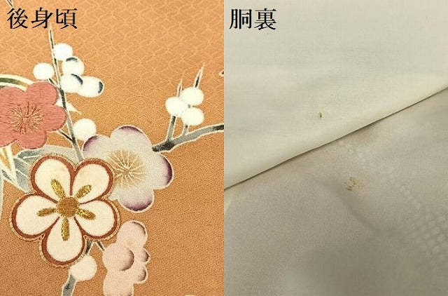 平和屋着物●千くさ染繍　訪問着　駒刺繍　松竹梅　金彩　正絹　逸品　AABC0116zg