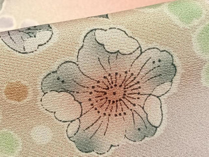 平和屋着物●訪問着　辻が花　地紙立波花文　暈し染め　金彩　正絹　逸品　AABC0124zg