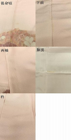 平和屋着物●訪問着　辻が花　絞り　暈し染め　正絹　逸品　AABC0143zg