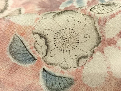 平和屋着物●訪問着　辻が花　絞り　暈し染め　正絹　逸品　AABC0143zg