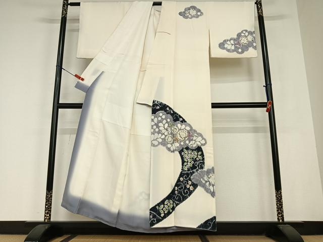 平和屋着物●十日町 名門 滝泰謹製 訪問着 辻が花 絞り 正絹 逸品 AABC0147zg