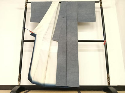 平和屋着物●古橋慶一　江戸小紋　鮫小紋柄　正絹　逸品　AABC0190zg