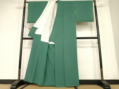 平和屋着物●上質な色無地　作家物　天鵞絨色　正絹　逸品　AABC0202zg