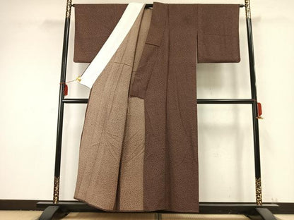 平和屋着物▽江戸小紋 単衣 桃太郎 正絹 逸品 AABC0262fy