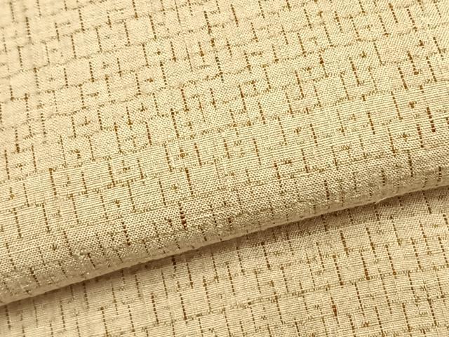 平和屋着物▽上質な紬 単衣 60亀甲 総詰め 正絹 逸品 AABC0264fy