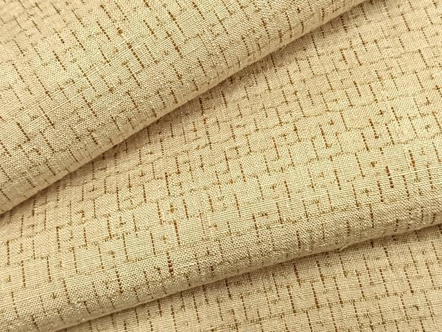 平和屋着物▽上質な紬 単衣 60亀甲 総詰め 正絹 逸品 AABC0264fy