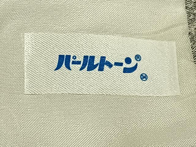 平和屋着物▽江戸小紋 単衣 切嵌花文 正絹 逸品 AABC0266fy