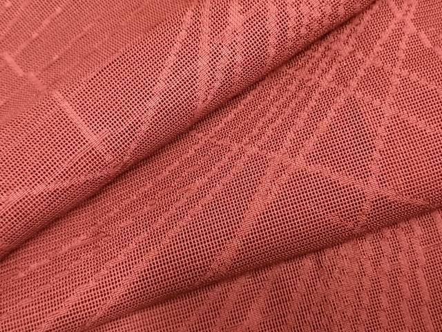 平和屋着物▽道行コート スリーシーズン 春夏秋 塵除け 斜縞 正絹 逸品 AABC0268fy