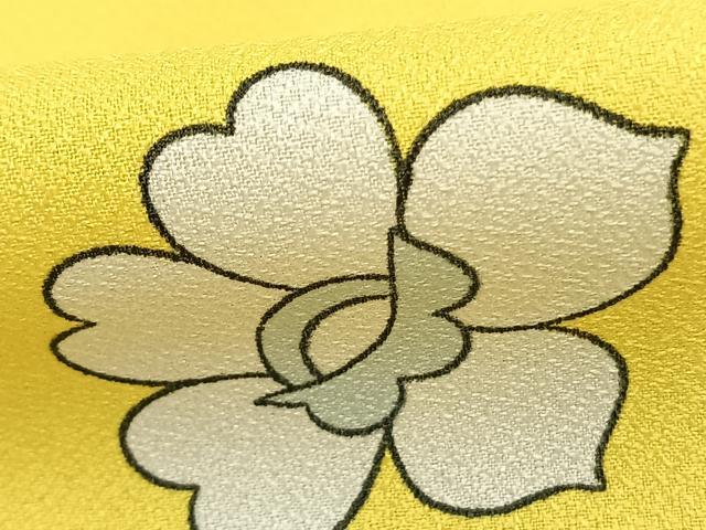 平和屋着物▽小紋 単衣 花尽くし 洗える着物 AABC0270fy