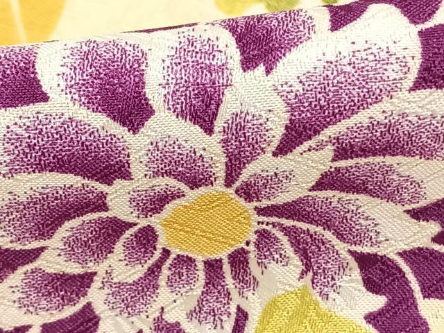 平和屋着物▽リョウコキクチ Ryoko Kikuchi 小紋 単衣 草花文 洗える着物 AABC0275fy