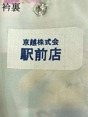 平和屋着物▽リョウコキクチ Ryoko Kikuchi 小紋 単衣 草花文 洗える着物 AABC0281fy