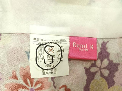 平和屋着物▽Rumi K ルミキクチ　小紋　単衣　花尽くし　洗える着物　AABC0287fy