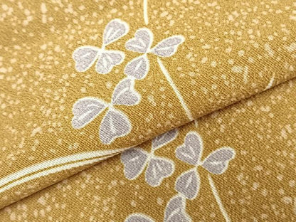 平和屋着物▽小紋　単衣　草花文　洗える着物　AABC0302fy