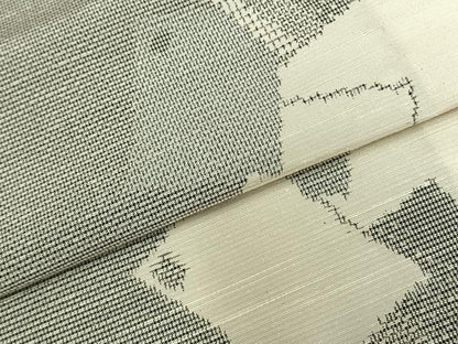 平和屋着物▽上質な紬 単衣 色紙重ね文 正絹 逸品 AABC0309fy