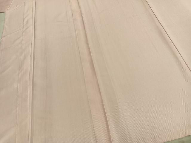平和屋着物▽江戸小紋 単衣 万筋 ピンク色×白色 洗える着物 AABC0321fy