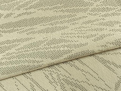 平和屋着物▽本塩沢 訪問着 単衣 草葉文 正絹 逸品 AABC0332fy
