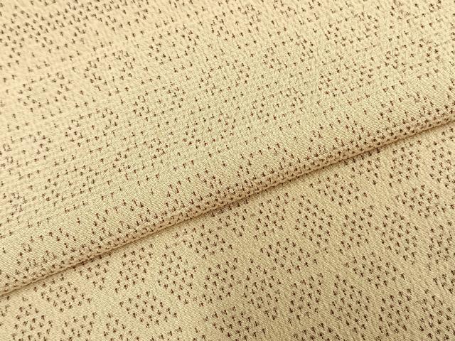 平和屋着物▽白鷹お召 訪問着 単衣 横段文 正絹 逸品 AABC0349fy