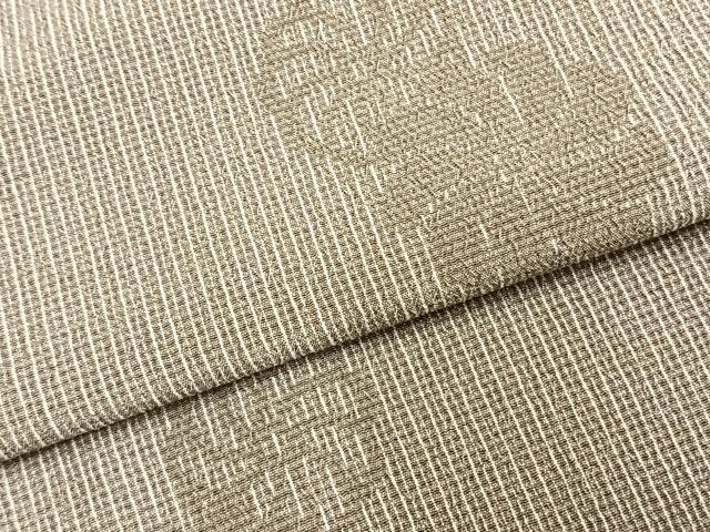 平和屋着物▽塩沢絣 単衣 舞花文 証紙付き ロング丈 正絹 逸品 AABC0350fy