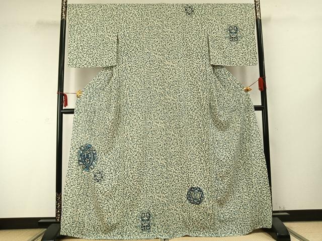 平和屋着物▽訪問着 単衣 吉祥花文 金彩 正絹 逸品 AABC0355fy