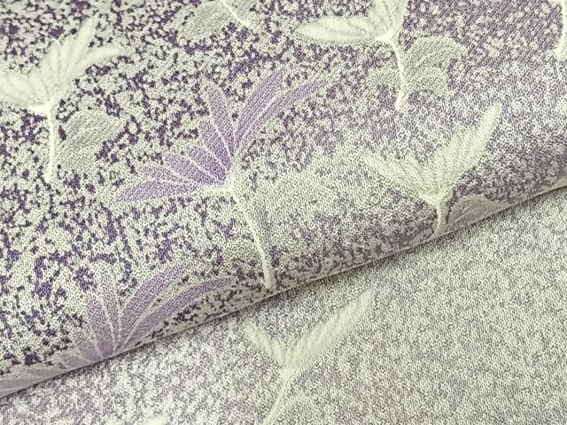 平和屋着物▽上質な小紋 単衣 舞花文 正絹 逸品 未使用 AABC0356fy