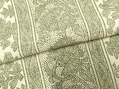 平和屋着物▽江戸小紋 単衣 草花間道 正絹 逸品 AABC0358fy