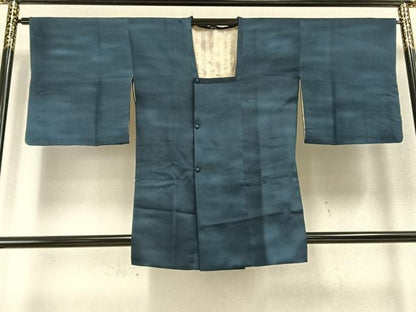 平和屋着物▽虹色創家 本郷大田子 道行コート スリーシーズン 春夏秋 塵除け 霞文 高島屋扱い 正絹 逸品 AABC0363fy