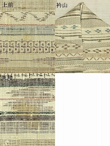 平和屋着物▽上質な紬 単衣 100亀甲 横段文 正絹 逸品 AABC0365fy