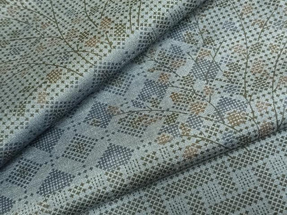 平和屋着物▽本場大島紬 単衣 色紙重ね文 正絹 逸品 AABC0370fy