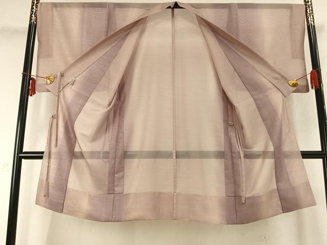 平和屋着物▽道中着　スリーシーズン　春夏秋　塵除け　霞文　ロング丈　洗える着物　AABC0377fy